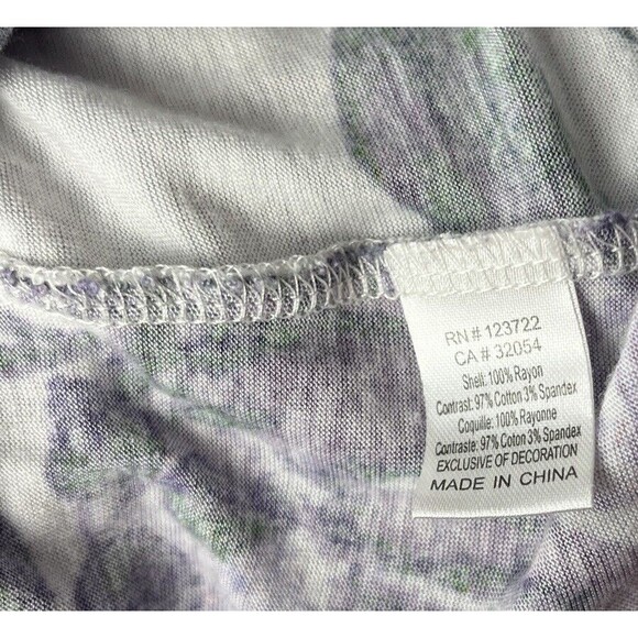 Anthropologie One September Tank Top Crochet Floral Purple Blue Size Small Fairy - Picture 4 of 4